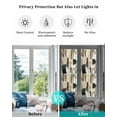 thumbnail image 4 of Window Privacy Film Modern Black Brown Stained Glass Window Film Decorative Sun Block Window Cover Abstract Oil Painting Art Window Clings Static Adhesive Sticker for Bathroom 29.5"x118", 4 of 7