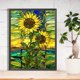 thumbnail image 1 of Cuadros Decorativos Diamond Painting 5D DIY Full Round Drill Kit Vidrieras Girasol (A3095) DQrwqpou embutido en tela, 1 of 7