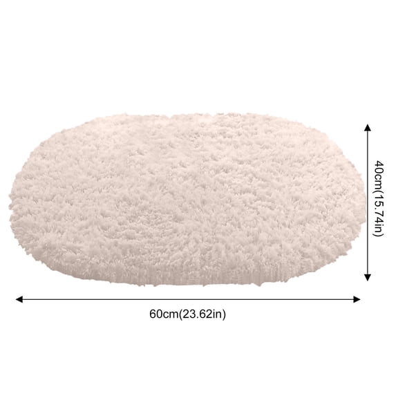 Bizhua Bathroom Absorbent Lambskin Carpet Mat Beigeluxury Bathroom Rug Mat Extra Soft and Absorbent Microfiber Bath Rugs Non Slip Plush Shaggy Bath Carpet Machine Wash Dry Bath Mats