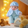 thumbnail image 6 of Reborn Vinyl Doll Mini Pajama Baby Doll – Small Realistic Simulation Elastomer Doll Toy for Kids, Companion Play Doll, Stress Relief Collectible Gift, 6 of 6