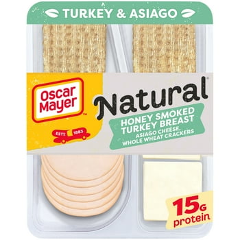 O Mayer Natural Turkey & Asiago Cheese Snack Plate, 3.3 oz Tray