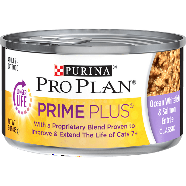 (24 Pack) Purina Pro Plan Grain Free Senior Pate Wet Cat Food, PRIME