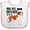 White and Pink, variant on Inktastic My Big Brother is a Saint Bernard Boys or Girls Baby Bib