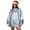 Fall Clothes Silver, variant on Womens Satin Fall Clothes, Long Sleeve Pullover for Women Oversized Fashion Solid Color Loose Fit Crewneck Sweatshirts