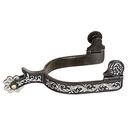 Weaver Black Steel Ladies Engraved Spur