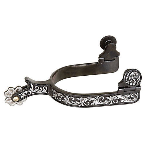 Weaver Black Steel Ladies' Engraved Spur
