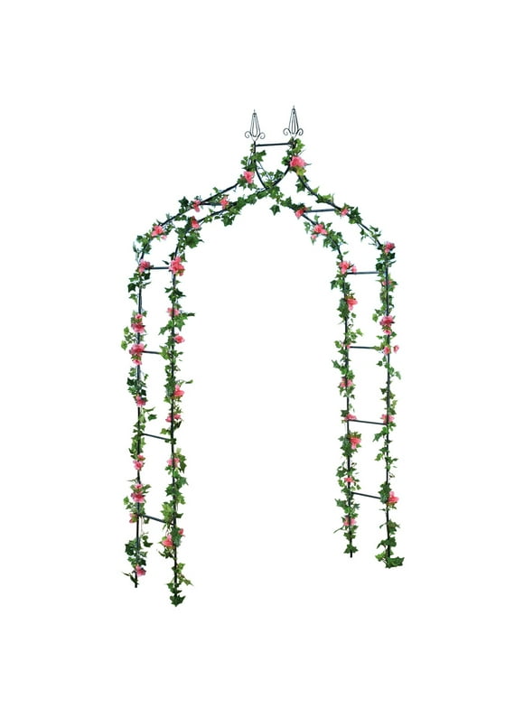 Collections Etc Elegant 103" Iron Garden Trellis Arbor