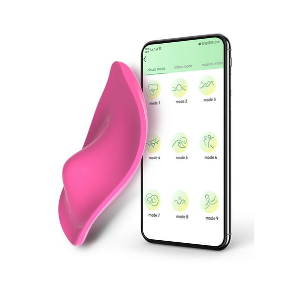 TLUDA APP Remote Control Wearable Panty Vibrator for Women , Wearable Vibrator Adult Sex Toys, Red