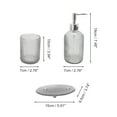 thumbnail image 2 of Unique Bargains 1 Set Durable Dot Bathroom Accessories Kit Black Glass, 2 of 4