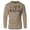 Khaki, variant on GYMISH LIFT O'Clock Lightweight Long Sleeve Hooded T-Shirt for Men – Funny Gym Hoodie, Workout Shirt for Lifters & Fitness Enthusiasts