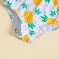thumbnail image 6 of Mercatoo Toddler Girls Summer Swimwear Pineapple Printed Ruffles 2Pcs Bikini Bathing Suits Baby Girls Beach Sports Swimsuit, 6 of 7