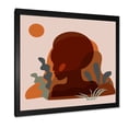 thumbnail image 2 of Designart 'Minimal Silhouette Of African American Woman' Modern Framed Art Print, 2 of 4