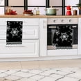 thumbnail image 4 of Christmas Kitchen Towels Set with Holiday Patterns for Festive Home Decor and Cooking Baking Needs, Soft Polyester Dish Drying Cloths for Valentine's Day Gift Giving and Winter Entertaining, 4 of 6