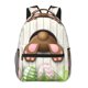 thumbnail image 1 of Disketp Brown Bunny Mochila Estampada para Hombre y Mujer – Mochila Ligera Clásica con Múltiples Bolsillos para Universidad, Trabajo y Viajes-One Size, 1 of 5