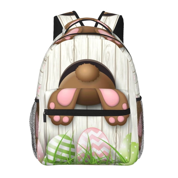 Disketp Brown Bunny Mochila Estampada para Hombre y Mujer – Mochila Ligera Clásica con Múltiples Bolsillos para Universidad, Trabajo y Viajes-One Size