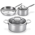 thumbnail image 4 of LOLYKITCH 5-Piece Cookware Set,12 inch Frying Pan,2 QT Saucepan,5 QT Stock Pot,Induction Compatible, Corrosion-Resistant & Easy-Clean Home Cooking Combination., 4 of 5