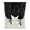Black, variant on Black Striped Shark Tie Up Curtains for Windows 45 Inch Length Balloon Curtains Kitchen Adjustable Balloon Window Shade Modern Abstract Art Stripes Tie Up Valance Bathroom Curtain Window 52"x45"