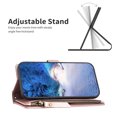 thumbnail image 5 of for iPhone 13 Pro Zipper Wallet Case with Wrist Hand Strap & Card Slots Holder, Business PU Leather Shockproof Flip Kickstand Purse Protective Cover Case for iPhone 13 Pro, Gold, 5 of 9