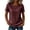 Wine, variant on cocolona Womens Summer Tops Short Sleeve Crew Neck Striped Printed Shirts Dressy Casual Loose Solid Color Blouses
