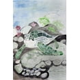 thumbnail image 2 of Derr, Wynn 23x32 Black Ornate Wood Framed with Double Matting Museum Art Print Titled - Green Sea Turtle, 2 of 4