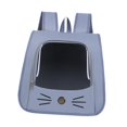 thumbnail image 2 of Mochila transportadora para gatos de gran capacidad, práctica, plegable y transpirable para gatitos y perros. Azul, 2 of 9