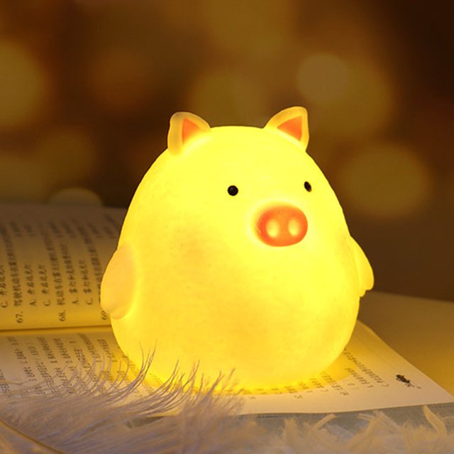 Decoración de la lámpara de noche de la habitación de la luz de la noche del pequeño LED de los pequeños animales lindos del dormitorio Wmkox8yii FSASFJB90
