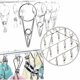 thumbnail image 3 of Tendedero de calcetines, tendedero colgante para ropa con 36 clips de acero inoxidable resistentes al viento para calcetines, ropa interior, toallas, 3 of 5