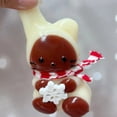 thumbnail image 5 of Cute Animal with Scarf Squeeze Toy Soft Stress Relief Figurine Squeezable Anxiety Relief Hand Toy Office Desk Decoration Festive Gift for Relaxation, 5 of 6