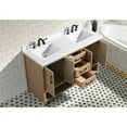thumbnail image 2 of Ari Kitchen & Bath Venice 55" Solid Wood Bathroom Vanity in Oak Gray, 2 of 12