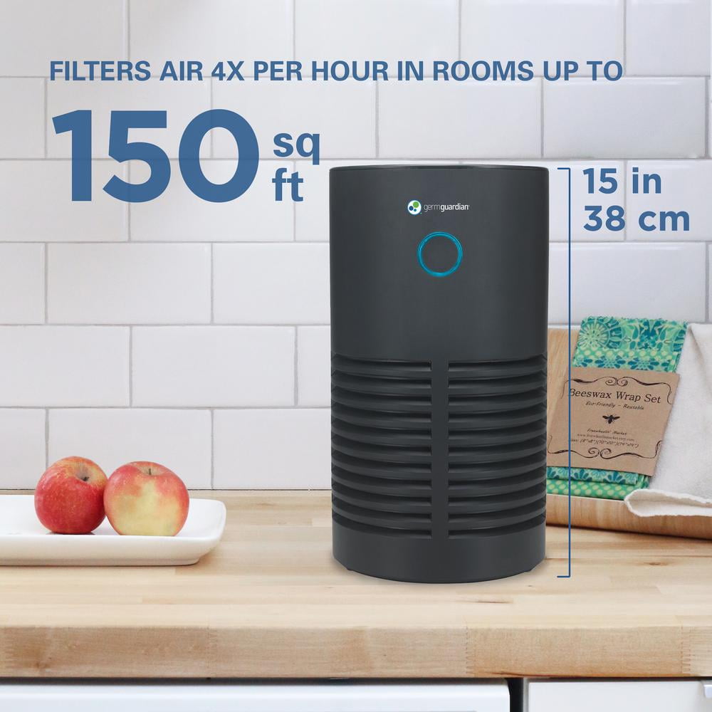 GermGuardian Air Purifier with HEPA Filter, UV-C, Removes Odors, Smoke, Mold, 150 Sq. ft, AC4700BDLX