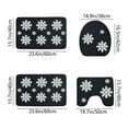 thumbnail image 3 of Christmas Bathroom Rugs Sets 4 Pcs with Toilet Cover, Snowflake Bath Mat for Bathroom, Bathroom Rugs Non Slip Washable Bathroom Mat with U-Shaped Toilet Mat for Toilets, 3 of 7
