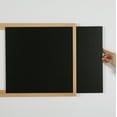 thumbnail image 5 of M&T Displays Slide-In Wood Frame with Double Sided Chalkboard for Ad Frame for Restaurant, Store, Office, Wedding, Party, Event, Home (Natural Wood, 11.70x15.50), 5 of 6