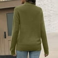 thumbnail image 5 of biudgviw Oversized Sweatshirt for Women Half Zip V Neck Tunic Pullover Shirts Fall Trendy Comfy Long Sleeve Knit Tops with Pocket, 5 of 7