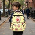 thumbnail image 4 of HUIACONG Cute Hedgehog Apple Print School Backpack for Teens Age 7-18 Multi Pocket Scuff Resistant Lightweight Adjustable Padded Straps Water Repellent Bookbag for School Travel Daily Use, 4 of 7