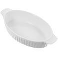 thumbnail image 4 of Ceramic Baking Tray with Double Handles Ceramic Food Bowl Household Bakeware, 4 of 9