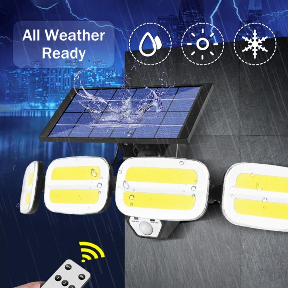 Crowdstage Ip65 Waterproof Outdoor Solar Light Wall Light With 4 Heads