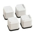 thumbnail image 4 of 4pcs Furniture Risers Bed Lifters Desk Leg Risers Heavy Duty Anti Slip for Washers Fridges Sofas Beds, 4 of 9