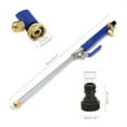 thumbnail image 3 of Hydro Jet High Pressure Power Washer Water Spray Gun Nozzle For Garden Car Hose, 3 of 10