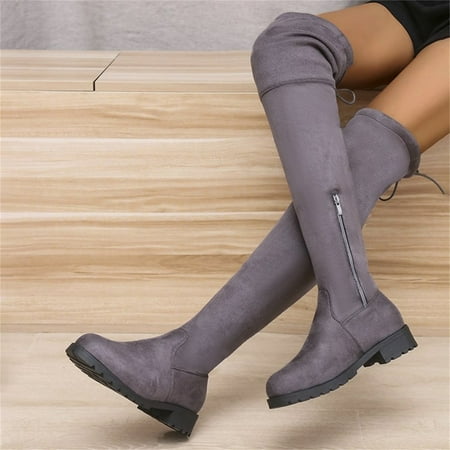 

Zedker Ankle Boots For Women Womens Winter Boots 2022 Over-The-Knee Boots Women S Plus Size Long Boots Are Thin High-Top Women S Boots Low-Heeled Flat Boots Womens Snow Boots