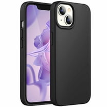 JETech Silicone Case for iPhone 14 Plus 6.7-Inch, Silky-Soft Touch Full-Body Protective Phone Case, Shockproof Cover with Microfiber Lining (Black)