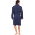 thumbnail image 7 of Notus Shawl Collar Bathrobe for Men Soft Spa Nightgowns 100% Cotton Terry robes for Women - Towel Bathrobe Unisex Terry Cloth Bathrobe, Soft Shower Spa Robe Navy L, 7 of 7