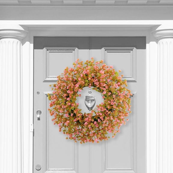 TNDBKQWR 13 Inch Wreath Christmas Halloween Outdoor Wreath, Door Wreaths Fall Decoration Wreath, Door Wreaths for Front Door Porch Wreath