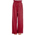 thumbnail image 1 of Sunloudy Pantalones casuales de pierna ancha para mujer, pantalones sueltos de longitud completa de cintura media atados de color sólido para damas, S / M / L / XL / XXL Sunloudy  S M L XL XXL, 1 of 7