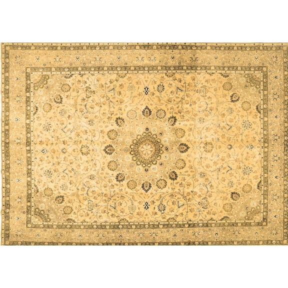 Ahgly Company Indoor Rectangle Medallion Brown Traditional Area Rugs, 2' x 3'