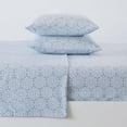 thumbnail image 5 of Great Bay Home Turkish Cotton Printed Flannel Sheet Set  (Twin XL, Snowflake - Mosaic Blue), 5 of 6