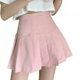 thumbnail image 2 of Women Girls Short High Waist Pleated Skater Tennis Skirt, 2 of 7
