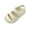 White, variant on Antinious Girls Hollow Out Closed Toe Build Waterproof Non Slip Base Beach Sandals Shoes