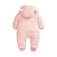 thumbnail image 4 of Odeerbi Baby Girls Boys Clothes Baby Rompers Toddler Color Plush Cute Bear Ears Winter Thick Keep Warm Jumpsuit Romper, 4 of 5