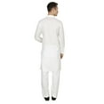 thumbnail image 4 of Mens Cotton Chikan Lucknowi Indian Kurta Pyjama Bollywood Style Ethnic Costume, 4 of 5