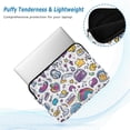 thumbnail image 2 of FORMRS 15-15.6 inch Laptop Sleeve Case Soft Carrying Quilted Computer Bag Cover, Purple Doodle Pattern, 2 of 7
